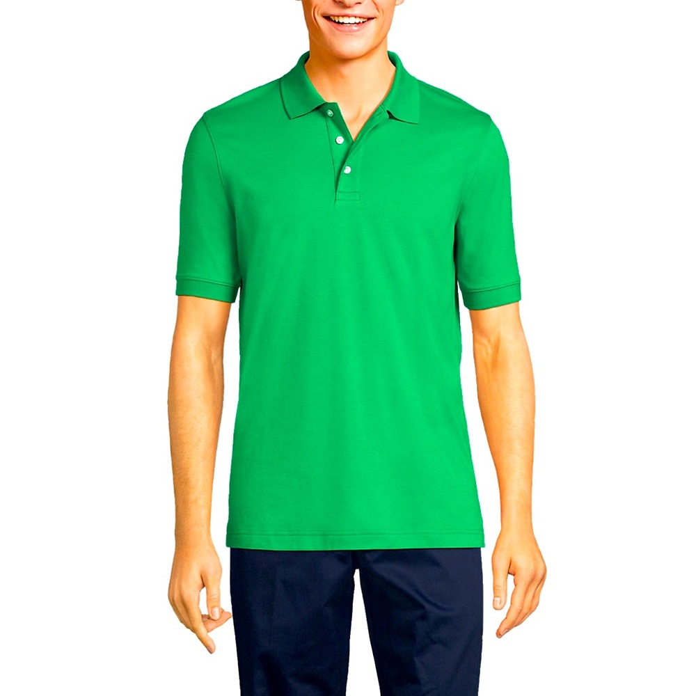 J. Crew - Men’s Classic Piqué Short Sleeve Polo Shirt in Spring Green